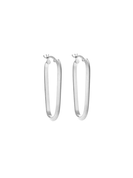 Senza Earrings Hoops made of Silver