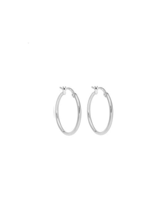 Senza Earrings Hoops made of Silver