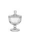 Palma Emporio Glass Sweet Jar with Lid Transparent 9.5x14.6cm