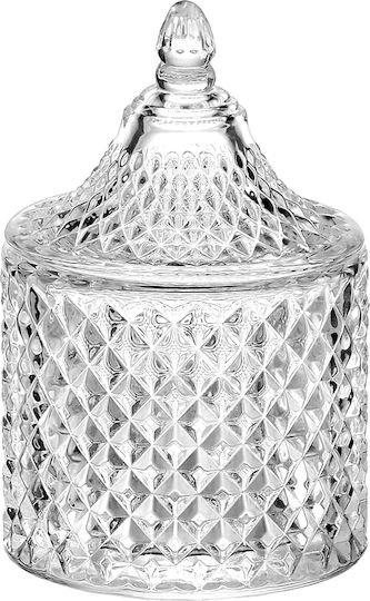 Palma Emporio Glass Sweet Jar with Lid Transparent 6.3x10cm