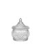 Palma Emporio Glass Sweet Jar with Lid Transparent 8x9.5cm