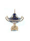 Eurolamp Porcelain Sweet Jar with Lid Blue 37x25x50cm