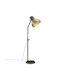 vidaXL Vintage Floor Lamp H100xW30cm. with Socket for Bulb E27 Silver