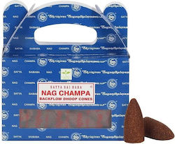 Conuri de tămâie Nag Champa Satya pentru curgere inversă 24 buc