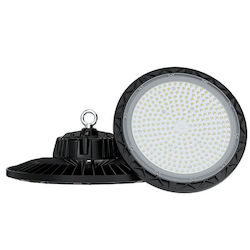 Led7 Φωτιστικό Καμπάνα 150W Φυσικό Λευκό 16500lm με Ενσωματωμένο LED Λευκό Ø31xΥ10cm
