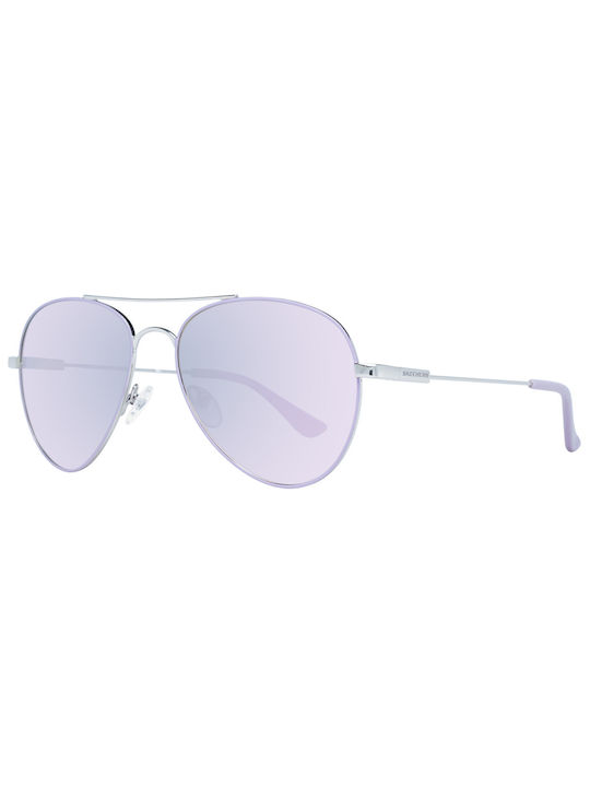 Skechers Sunglasses with Silver Metal Frame and Purple Lens SE6096 79Z