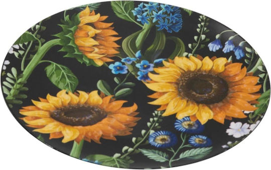Artekko Plastic Decorative Platter Lash Black 33x33x2cm