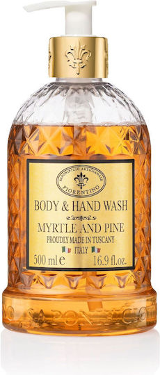 Saponificio Artigianale Fiorentino Body Wash & Hand Wash Myrtle Pine 500ml Bubble Bath Myrtle & Pine