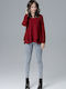 Lenitif Women's Blouse Long Sleeve Red