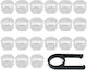 Autoline Bolt Caps M21x21mm Length 21mm for Key No 21 21pcs