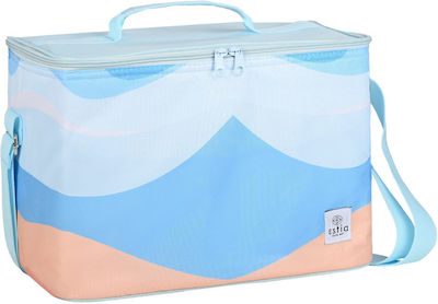 Estia Insulated Bag Shoulderbag Save the Aegean 15 liters Serene Shores L30 x W23 x H22cm. Light Blue