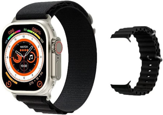Z69 Ultra 49mm Smartwatch with Heart Rate Monitor (Black)