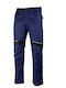 Lacuna Reflective Work Trousers Navy Blue made of Cotton