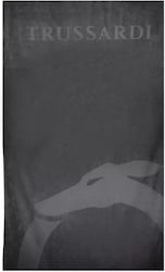 Trussardi Black Beach Towel 190x88cm