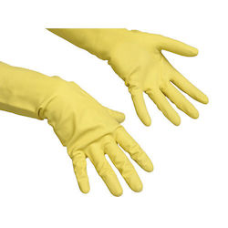 Vileda Γάντια Καθαριότητας Latex Small Κίτρινα 2τμχ