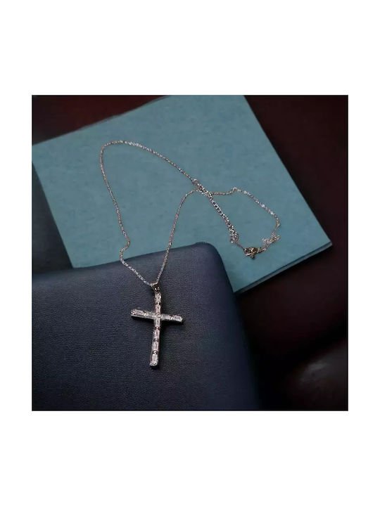 Women's Cross from Steel with Chain