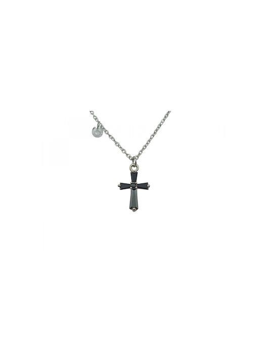 Cross from Steel with Chain