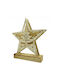 Illuminated Christmas Wooden Figure inscription White