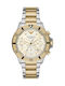 Emporio Armani Sea Explorer Ceas Barbati 43mm Cronograf Baterie cu Brățară Metalică Aurie