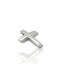 Mentzos White Gold Cross 14K