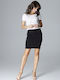 Lenitif Mini Skirt in Black color