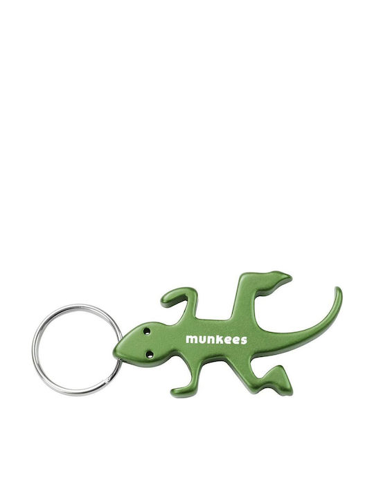 Munkees Keychain Opener Lizard Green