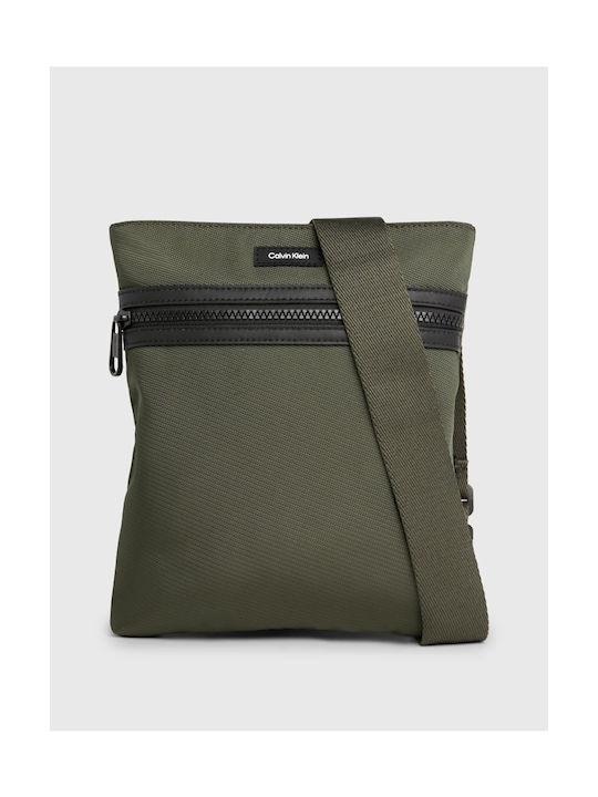 Calvin Klein Ανδρική Τσάντα Ώμου / Χιαστί Πράσινη
