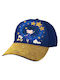 Must Kids' Hat Jockey Fabric Blue-Gold