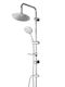 Shower Column with Mixer Silver