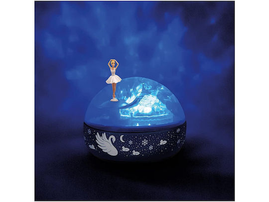 Trousselier Kids Table Lamp Projector Ballet Dancer Blue 13.5x12x12cm