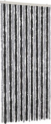 vidaXL Къртина за вратата Сив 56x200см 377326