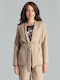 Lenitif Damen Blazer Beige