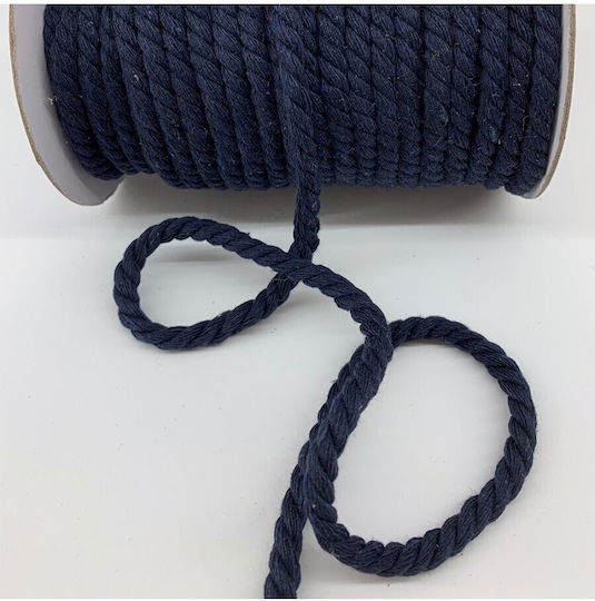Șiret Bumbac Albastru 5mm x 20m