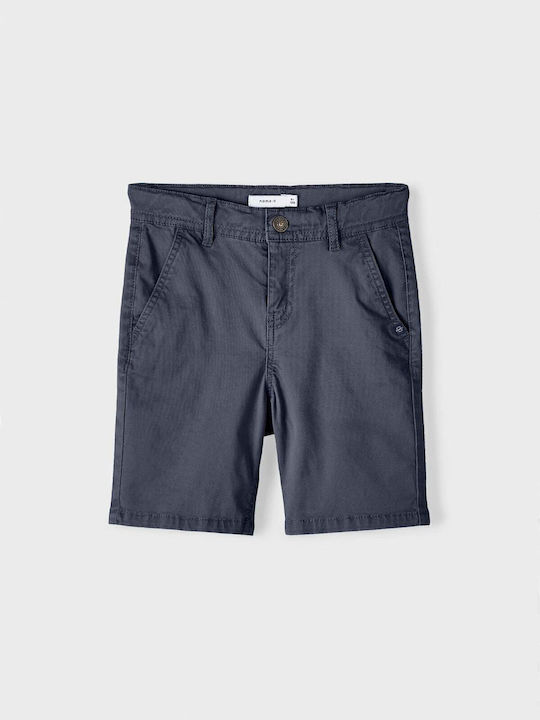 Șort/Salopetă Copii din Material Textil ALBASTRU SCURT