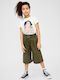 Kinder-Shorts/Bermudas Stoff Grün