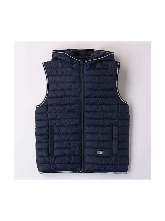 iDO Kids Casual Jacket Sleeveless with Hood Dark blue