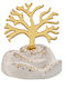 Ceramic Pebble Tree of Life Gold Plexi 8cm M108r