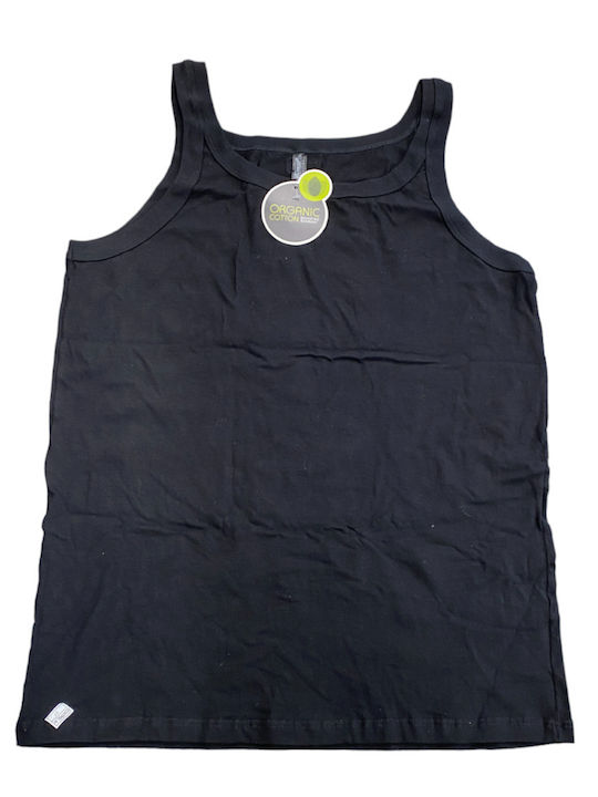 Men's Undershirt Sleeveless in Black Color