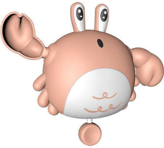 Bath Toy Children Flippy Crab 10 Cm Pink String