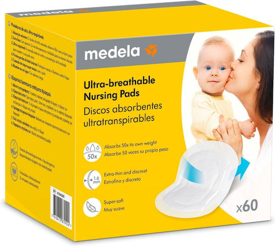 Medela Safe & Dry Breast Pads 60pcs