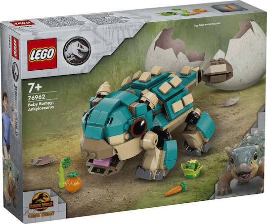 LEGO Jurassic World Baby Bumpy Ankylosaurus Pentru 7+ Ani 358 Bucăți