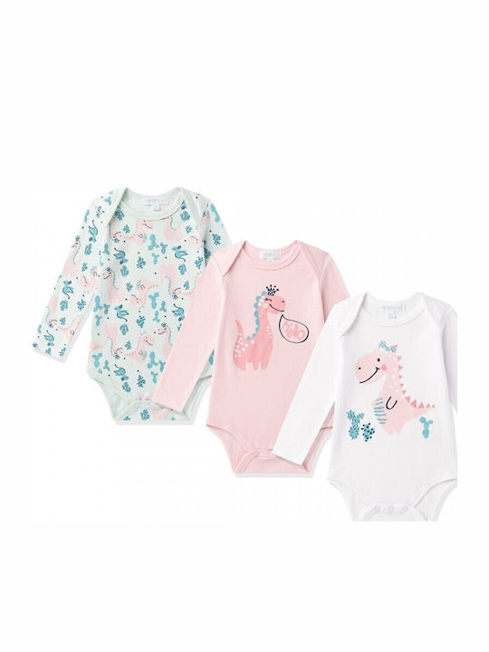 Amomi Langärmliges Pink 3Stück