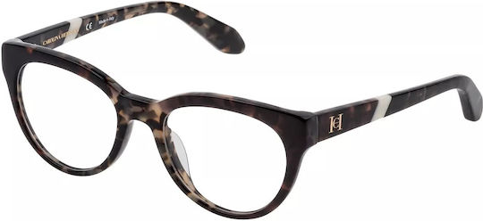 Carolina Herrera Γυναικείος Κοκκάλινος Σκελετός Γυαλιών Cat Eye Μαύρος VHN 612M 0AFF