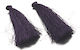 Decorative Tassel for DIY Crafts Purple 2pcs 8cm