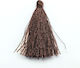Din plastic Ciucure decorativ pentru proiecte DIY Brown 20buc