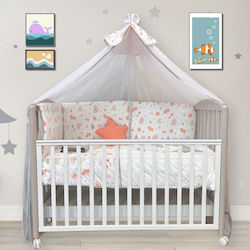 Funna Baby Baby Crib Bedding Set 6pcs Multicolour