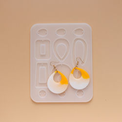 Silicone Mold Earring Shapes 156x122mm 1pc