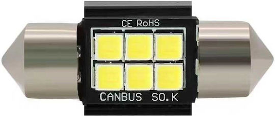 Λάμπες Αυτοκινήτου Canbus LED 6000K Ψυχρό Λευκό 12V 3.5W 2τμχ