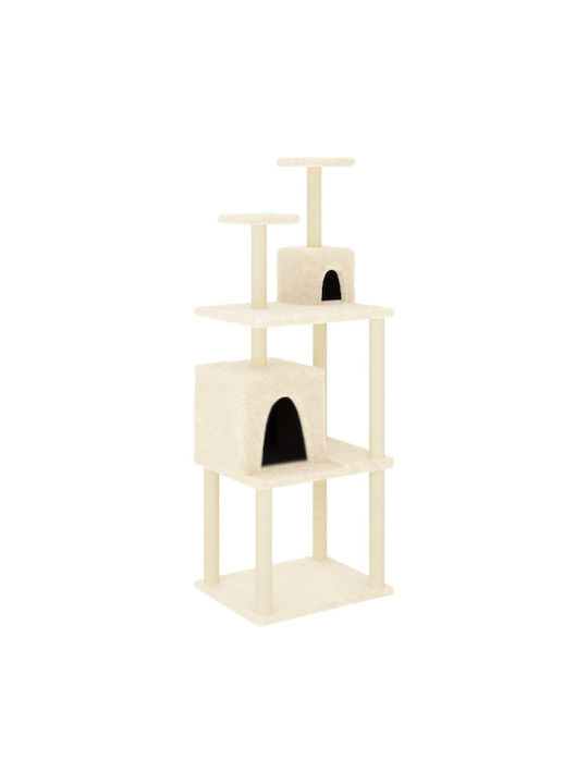vidaXL Kratzbaum Katzenbäume Beige 61x48.5x167cm