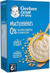 Gerber Crema pentru copii Multicereals 0% pentru 6m+ 270gr